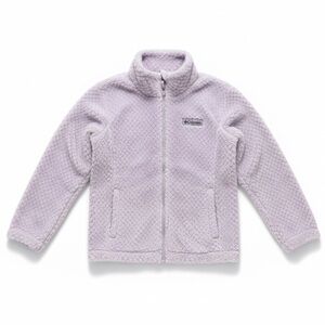 Columbia Girls Interchange Sherpa Fleece Jacket Soft Lavender Cozy Outdoor Small